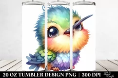 Colorful Baby Hummingbird Tumbler Product Image 2