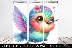 Colorful Baby Hummingbird Tumbler Product Image 2
