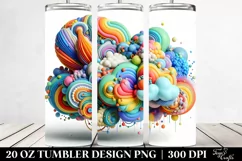 Colorful Vibrant Cloud | 20 Oz Tumbler Product Image 2