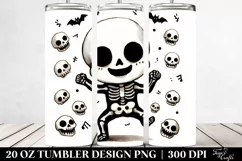 Funny Skeleton Haloween Clipart 20 Oz Tumbler Product Image 2