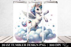 Cute Baby Unicorn Tumbler Product Image 2