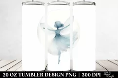 Whimsical Dancing Fairy Clipart, Transparent 20 Oz Tumbler Product Image 2