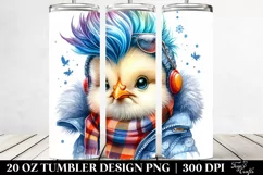 Baby Chicken with Umbrella 20 Oz Tumbler Product Image 2