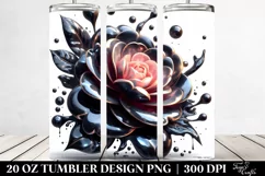 Glossy Marble Camellia | 20 Oz Tumbler Product Image 2