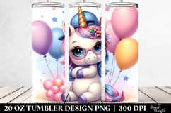 Baby Unicorn Johny Bravo | 20 Oz Tumbler Product Image 2