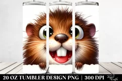 Crazy Watercolor Muskrat | 20 oz Tumbler Product Image 2