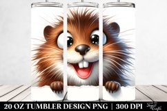 Crazy Watercolor Muskrat | 20 oz Tumbler Product Image 2