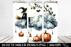 Simple Halloween Witch Tumbler | 20 oz Tumbler Product Image 2