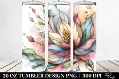 Abstract Pastel Wooden Magnolia Clipart Product Image 2