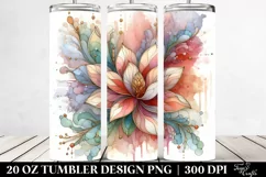 Abstract Pastel Wooden Magnolia Clipart Product Image 2