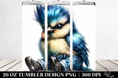 Cute Baby Bird Sitting | 20 oz Tumbler Product Image 2