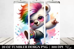 Cute Baby Bear Dancing | 20 oz Tumbler Product Image 2