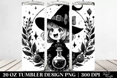 Excited Gothic Witch Tumbler | 20 oz Tumbler Product Image 2
