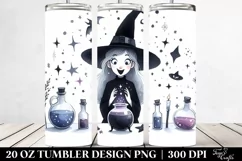 Excited Gothic Witch Tumbler | 20 oz Tumbler Product Image 2