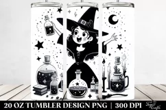 Excited Gothic Witch Tumbler | 20 oz Tumbler Product Image 2