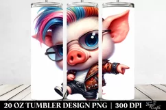 Expressive Baby Pig Dancing 20 Oz Tumbler Product Image 2