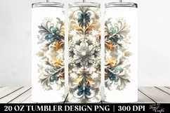 Digital Snowflake Image Clipart 20 Oz Tumbler Product Image 2