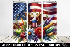 Detailed Watercolor Flag | 20 Oz Tumbler Product Image 2