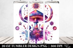 Vibrant Magical Celestial Mushroom Clipart Product Image 2