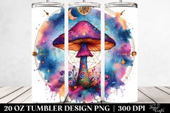 Vibrant Magical Celestial Mushroom Clipart Product Image 2