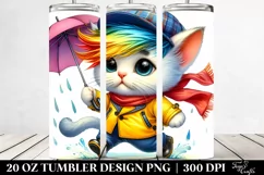 Cute Baby Cat Running | 20 oz Tumbler Product Image 2