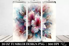 Abstract Stained Rhododendron 20 Oz Tumbler Product Image 2