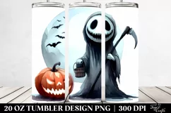Simple Funny Halloween Nightmare 20 Oz Tumbler Product Image 2