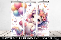 Cute Baby Unicorn Tumbling | 20 Oz Tumbler Product Image 2