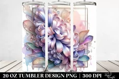 Abstract Glossy Hyacinth Clipart, 20 Oz Tumbler Product Image 2
