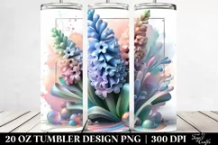 Glossy Abstract Hyacinth Clipart 20 Oz Tumbler Product Image 2