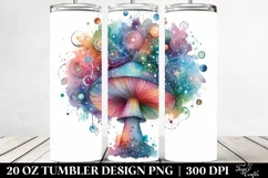 Colorful Celestial Mushroom | 20 Oz Tumbler Product Image 2