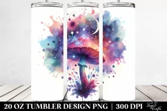 Colorful Celestial Mushroom | 20 Oz Tumbler Product Image 2