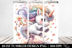 Cute Baby Unicorn Tumbling | 20 Oz Tumbler Product Image 2