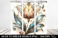 Detailed Stained Tulip | 20 Oz Tumbler Product Image 2