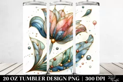 Detailed Stained Tulip | 20 Oz Tumbler Product Image 2