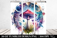 Magical Celestial Mushroom 20 Oz Tumbler Product Image 2