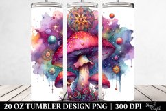Vibrant Magical Celestial Mushroom 20 Oz Tumbler Product Image 2