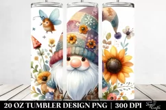 Colorful Watercolor Gnome | 20 oz Tumbler Product Image 2