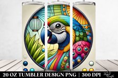 Colorful Parrot Clipart 20 Oz Tumbler Product Image 2