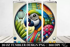 Colorful Parrot Clipart 20 Oz Tumbler Product Image 2