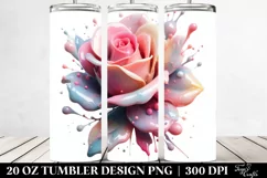 Glossy Rose Tumbler | 20 oz Tumbler Product Image 2
