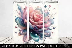 Glossy Rose Tumbler | 20 oz Tumbler Product Image 2