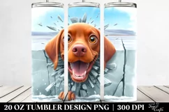 Crazy Looking Vizsla | 20 oz Tumbler Product Image 2
