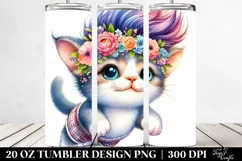 Cute Baby Cat Jumping | 20 oz Tumbler Product Image 2