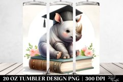 Cute Baby Rhino Tumbler | 20 oz Tumbler Product Image 2
