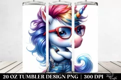 Cute Baby Unicorn Posing | 20 oz Tumbler Product Image 2