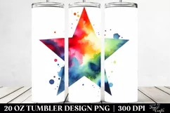 Vibrant Simple Star | 20 oz Tumbler Product Image 2