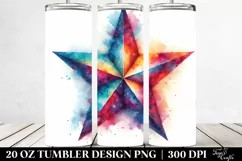 Vibrant Simple Star | 20 oz Tumbler Product Image 2