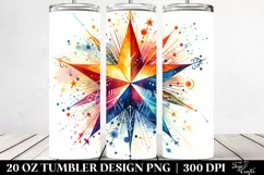 Vibrant Simple Star | 20 oz Tumbler Product Image 2