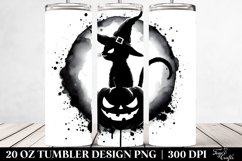 Halloween Black Cat Tumbler | 20 oz Tumbler Product Image 2